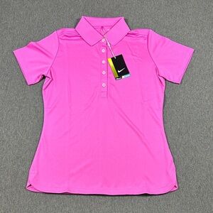 Nike Women's Dri-Fit Tour Performance Golf Polo Shirt Size Small Pink NWT